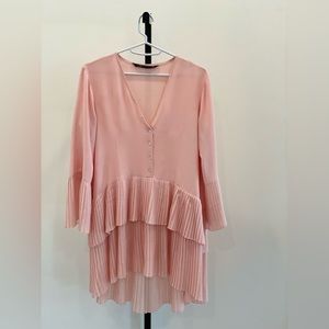 Zara Layered Ruffled Tunic Top